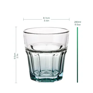 Szklanki do wody i napojów Gigi Watercolor ombre mix kolorów 6 x 280 ml