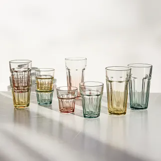 Szklanki do wody i napojów Gigi Watercolor ombre mix kolorów 6 x 280 ml