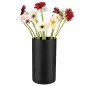 Czarny wazon dekoracyjny, matowy cylinder Magnolia 29 cm
