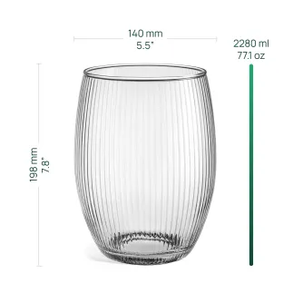 Wazon dekoracyjny, lampion Lyra 20 cm