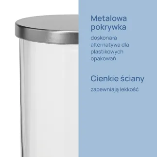 Pojemnik na żywność z metalową pokrywką Tidy 20 cm