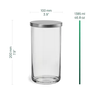 Pojemnik na żywność z metalową pokrywką Tidy 20 cm