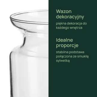 Wazon dekoracyjny, słój Aura 15 cm