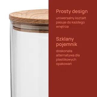 Pojemnik na żywność z drewnianą pokrywką Stor 20 cm