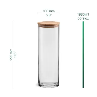 Pojemnik na spaghetti i żywność z drewnianą pokrywką Stor 29,5 cm