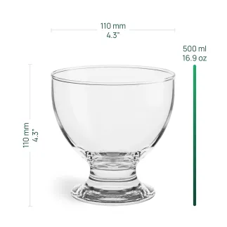 Pucharki do lodów i deserów Sofia 4 x 500 ml