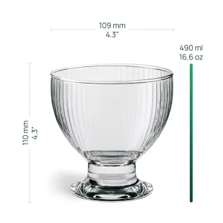 Pucharki do lodów i deserów Lyra 4 x 490 ml