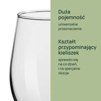 Szklanki do napojów Sofia 4 x 624 ml