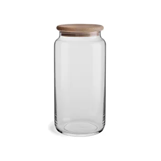Pojemnik, słoik na żywność z drewnianą pokrywką Stor 20 cm