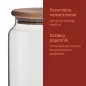 Pojemnik, słoik na żywność z drewnianą pokrywką Stor 20 cm Pojemnik, słoik na żywność z drewnianą pokrywką Stor 20 cm