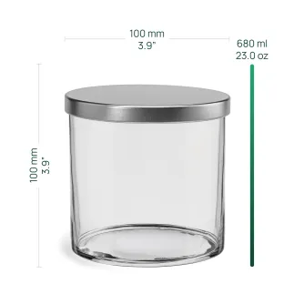 Pojemnik na żywność z metalową pokrywką Tidy 10 cm