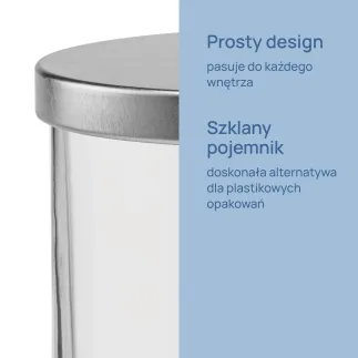Pojemnik na żywność z metalową pokrywką Tidy 10 cm