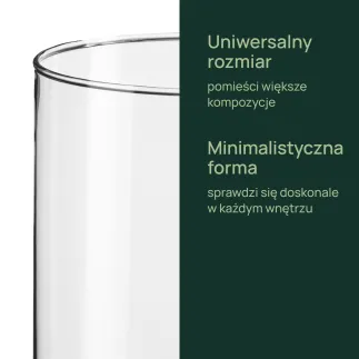 Wazon dekoracyjny, cylinder Luca 29 cm