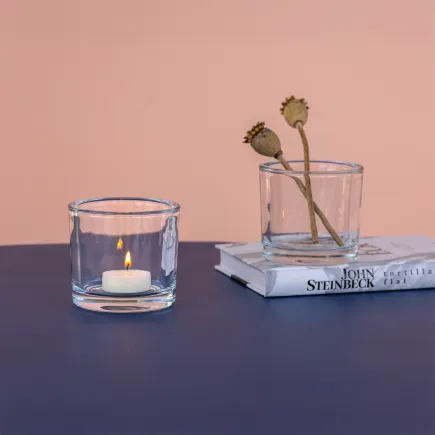 Pojemniki dekoracyjne na świece i tealighty Fika 6 x 8 cm