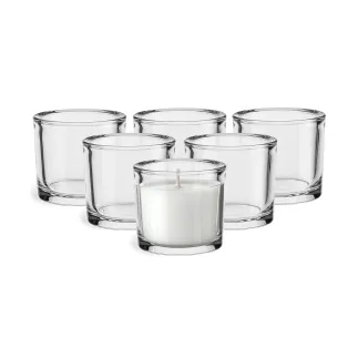 Pojemniki dekoracyjne na świece i tealighty Fika 6 x 8 cm