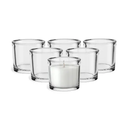 Pojemniki dekoracyjne na świece i tealighty Fika 6 x 8 cm