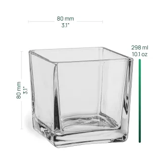 Pojemniki dekoracyjne na świece i tealighty Kano 6 x 8 cm