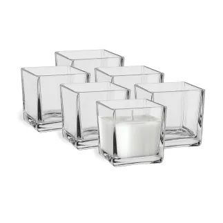 Pojemniki dekoracyjne na świece i tealighty Kano 6 x 8 cm