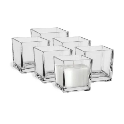 Pojemniki dekoracyjne na świece i tealighty Kano 6 x 8 cm