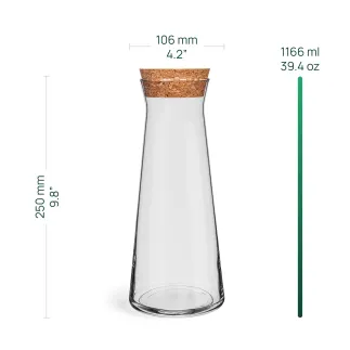 Karafka z korkiem Emma 1150 ml