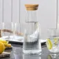 Karafka prążkowana z korkiem Lyra 1150 ml