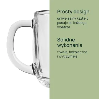 Szklanki z uchem Tova 6 x 406 ml