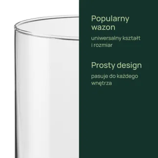 Wazon dekoracyjny, cylinder Luca 19 cm