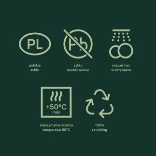 Pojemniki dekoracyjne na świece i tealighty Fika 6 x 8 cm