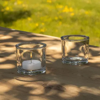 Pojemniki dekoracyjne na świece i tealighty Fika 6 x 8 cm