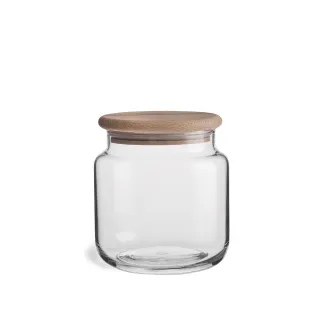 Pojemnik, słoik na żywność z drewnianą pokrywką Stor 10 cm