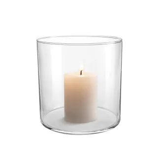 Szklany cylinder wazon lampion na świece Luca wysokość 15 cm