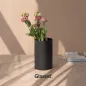 Wazon szklany Luca dekoracyjny, czarny mat,  21 cm