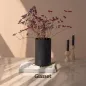 Wazon szklany Luca dekoracyjny, czarny mat,  21 cm