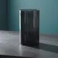 Wazon szklany na kwiaty Luca Smoky, dymione szkło, wysokość 21 cm