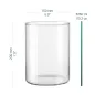 Cylinder szklany Luca wys. 20cm lampion wazon Cylinder szklany Luca wys. 20cm lampion wazon