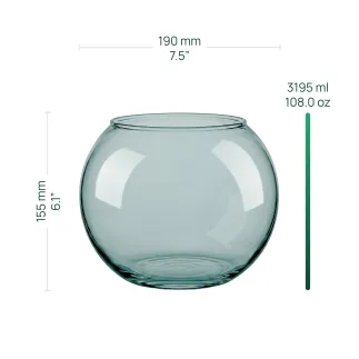 Wazon kula Olivia Misty Green 15,5 cm