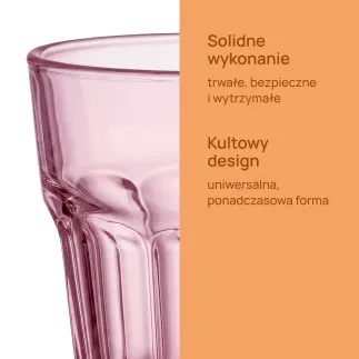 Szklanka do napojów Alva Malaya 230ml - 6 sztuk mix kolorów