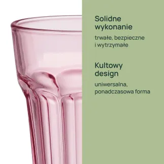 Szklanka do napojów Alva Malaya 370ml - 6 sztuk mix kolorów