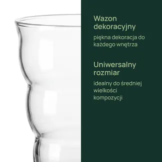 Wazon dekoracyjny Lana nowoczesny kształt 18 cm