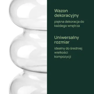 Wazon szklany dekoracyjny Bola Alto 29 cm