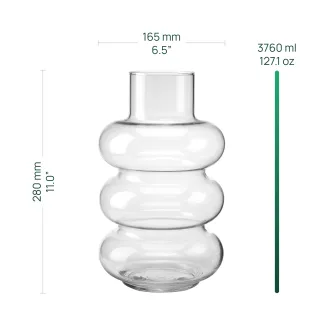 Wazon szklany dekoracyjny Bola Alto 29 cm