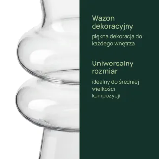 Wazon szklany dekoracyjny Bola Veyro 29 cm