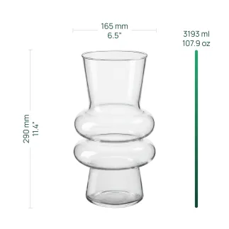 Wazon szklany dekoracyjny Bola Veyro 29 cm