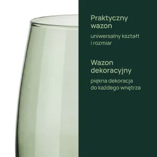 Wazon dekoracyjny Emma Mossy Green 22,7 cm