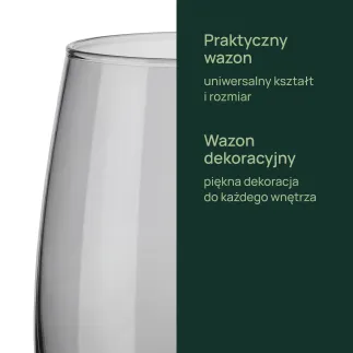 Wazon dekoracyjny Emma Misty Gray 22,7 cm