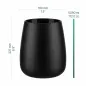Wazon dekoracyjny Emma Midnight Black Matt 22,7 cm Wazon dekoracyjny Emma Midnight Black Matt 22,7 cm