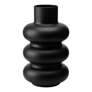 Wazon szklany dekoracyjny Bola Alto czarny matowy 29 cm