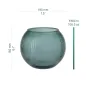 Kula szklana Olivia Elegant Green 15,5 cm
